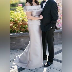 Elegant Satin Evening Gown